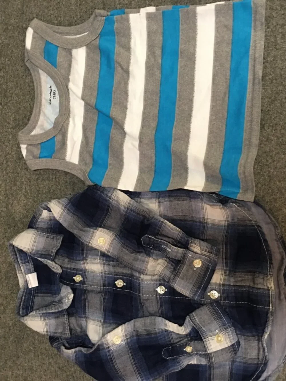 Baby Boy 2T 24 Months Clothing Lot 7x Pieces Bulk Summer Casual Preppy Striped‎